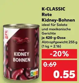 Kaufland K-CLASSIC Rote Kidney-Bohnen Angebot