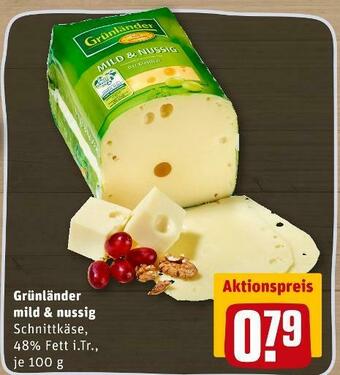 REWE Grünländer mild & nussig Angebot