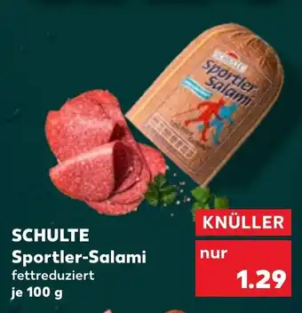 Kaufland SCHULTE Sportler-Salami Angebot