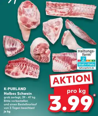 Kaufland K-PURLAND Halbes Schwein Angebot
