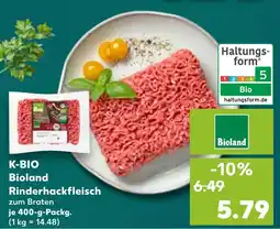 Kaufland K-BIO Bioland Rinderhackfleisch Angebot