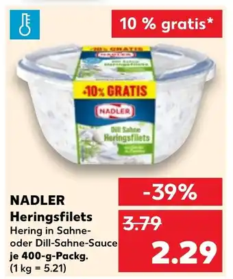 Kaufland NADLER Heringsfilets Angebot