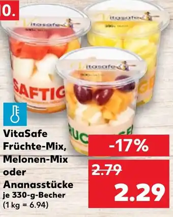 Kaufland VitaSafe Früchte-Mix, Melonen-Mix oder i Ananasstücke Angebot