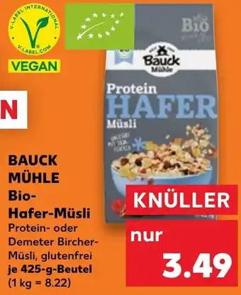 Kaufland BAUCK MÜHLE Bio- Hafer-Müsli Angebot