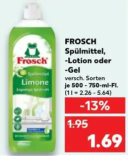 Kaufland FROSCH Spülmittel, -Lotion oder -Gel Angebot