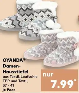 Kaufland OYANDA Damen- Hausstiefel Angebot