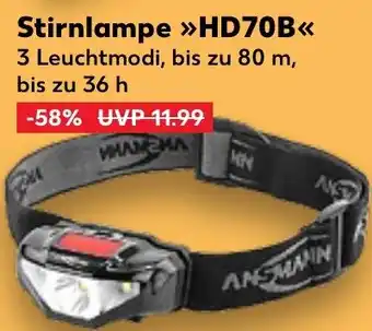Kaufland ANSMANN Stirnlampe HD70B Angebot