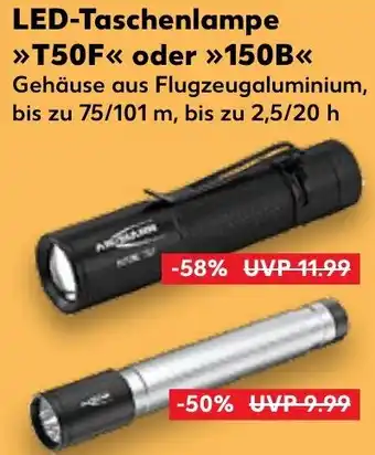 Kaufland LED-Taschenlampe T50F oder 150B Angebot