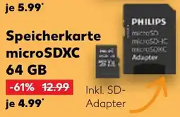 Kaufland PHILIPS Speicherkarte microSDXC 64 GB Angebot