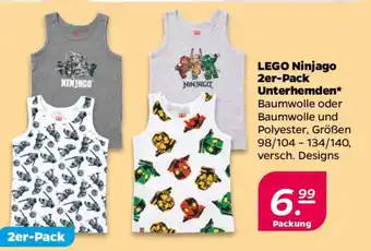 NETTO LEGO Ninjago 2er-Pack Unterhemden Angebot