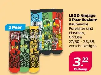 NETTO LEGO Ninjago 3 Paar Socken Angebot