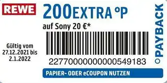 REWE Payback 200extra °p Angebot