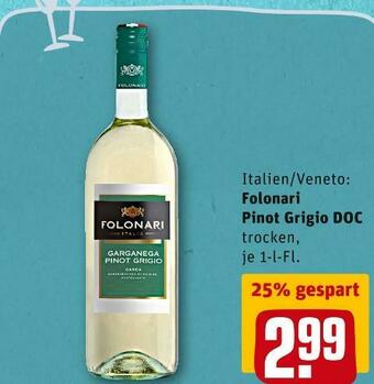 REWE Folonari pinot grigio doc Angebot