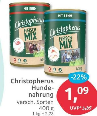 Budni Christopherus hundenahrung Angebot