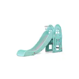 Netto Marken-Discount Moni Kinderrutsche Alegra 18016, Basketballkorb, 172 cm Rutschlänge, bis 40 kg blau Angebot