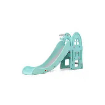 Netto Marken-Discount Moni Kinderrutsche Alegra 18016, Basketballkorb, 172 cm Rutschlänge, bis 40 kg blau Angebot