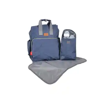 Netto Marken-Discount Moni Wickeltasche Lydia, zusätzliche Tasche, Wickelunterlage, Reißverschluss blau Angebot