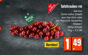 E-Center Gut & günstig tafeltrauben rot Angebot