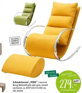 Zurbrüggen Schaukelsessel „york“ Angebot