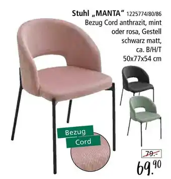 Zurbrüggen Stuhl „manta“ Angebot