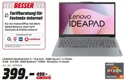 MediaMarkt LENOVO IdeaPad Slim 3-15,6 Zoll - AMD Ryzen 5 75200 Angebot