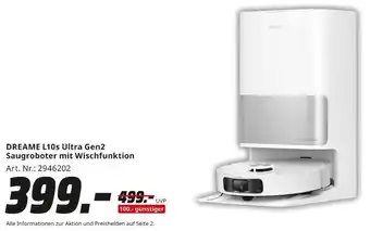 MediaMarkt DREAME L10s Ultra Gen2 Saugroboter mit Wischfunktion Angebot