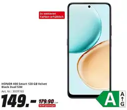 MediaMarkt HONOR 400 Smart 128 GB Velvet Black Dual SIM Angebot