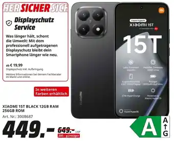 MediaMarkt XIAOMI 15T BLACK 12GB RAM 256GB ROM Angebot