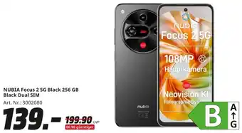MediaMarkt NUBIA Focus 2 5G Black 256 GB Black Dual SIM Angebot