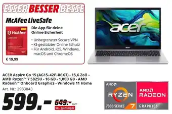 MediaMarkt ACER Aspire Go 15 (AG15-42P-R6X3) Angebot