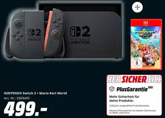 MediaMarkt NINTENDO Switch 2 + Mario Kart World Angebot