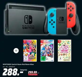 MediaMarkt NINTENDO Switch Neon-Rot/Neon-Blau Angebot