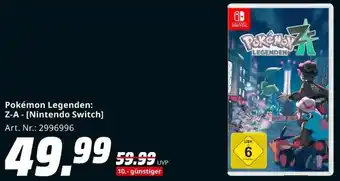MediaMarkt Pokémon Legenden: Z-A - [Nintendo Switch] Angebot