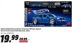 MediaMarkt MEGA JGR28 Mattel Brick Shop Hot Wheels Speed Series Audi Avant RS2 Bausatz, Blau Angebot