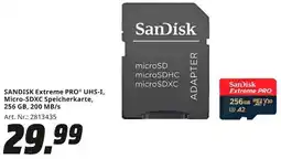 MediaMarkt SANDISK Extreme PRO UHS-I, Micro-SDXC Speicherkarte, 256 GB, 200 MB/s Angebot