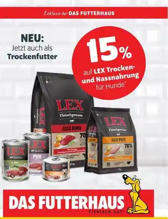 Das Futterhaus Lex Trocken- Und Nassnahrung Angebot