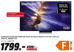 MediaMarkt SAMSUNG OLED GQ77S90F 4K Vision AI Smart OLED TV Angebot