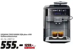 MediaMarkt SIEMENS TE651509DE EQ6 plus s100 Kaffeevollautomat Angebot