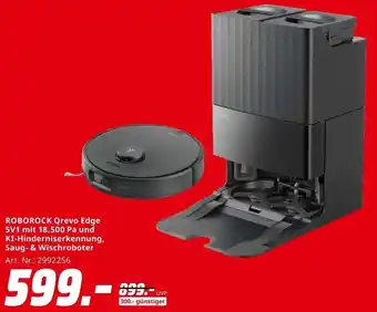 MediaMarkt ROBOROCK Qrevo Edge 5V1 mit 18.500 Pa und KI-Hinderniserkennung, Saug- & Wischroboter Angebot