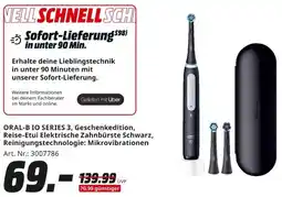 MediaMarkt ORAL-BIO SERIES 3, Geschenkedition, Reise-Etui Elektrische Zahnbürste Schwarz Angebot