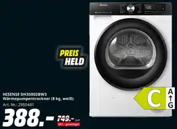MediaMarkt HISENSE DH3S802BW3 Wärmepumpentrockner (8 kg, weiß) Angebot