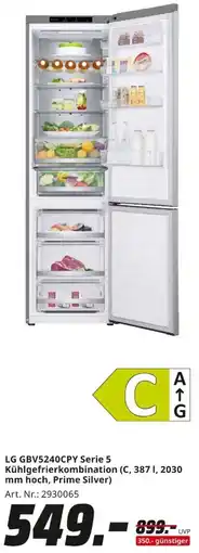 MediaMarkt LG GBV5240CPY Serie 5 Kühlgefrierkombination Angebot
