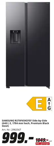 MediaMarkt SAMSUNG RS70F65KEFEF Side-by-Side Angebot