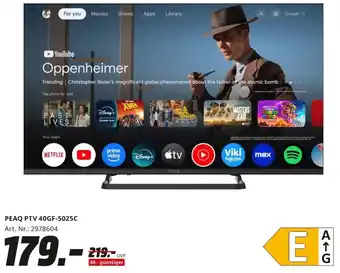 MediaMarkt PEAQ PTV 40GF-5025C Angebot