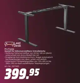 MediaMarkt Leet desk pro frame gestell für höhenverstellbare schreibtische Angebot