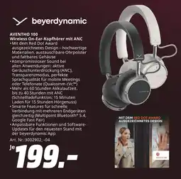 MediaMarkt Beyerdynamic aventho 100 wireless on-ear-kopfhörer mit anc Angebot
