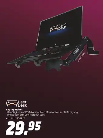 MediaMarkt Leet desk laptop halter Angebot