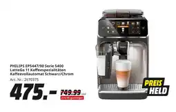 MediaMarkt Philips ep5447/90 serie 5400 lattego 11 kaffeespezialitäten kaffeevollautomat Angebot