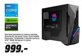 MediaMarkt Msi msi mag infinite s3 14nvl5-2814de Angebot
