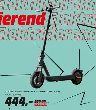 MediaMarkt Xiaomi electric scooter 5 plus e-scooter Angebot